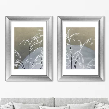 Диптих Frost from Momoyogusa Flowers 51X71 / 51X71 CM