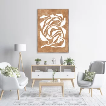 Репродукция на холсте Branches in color No5 75X105 CM