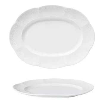 Овальное блюдо Aristocrat White 30X23 CM