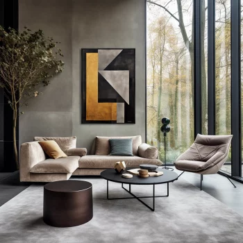 Постер на холсте Sharp corners 75X105 CM