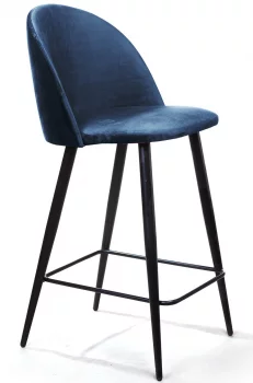Cтул полубарный Thomas 48X49X94 CM синий