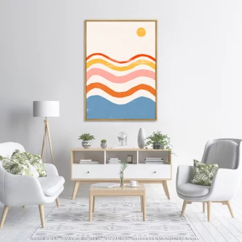 Постер на холсте Color vibes 75X105 CM