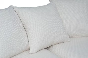 Трехместный диван Roberto, рогожка, кремовый BOTEGA SVBEG 100X90X250 CM