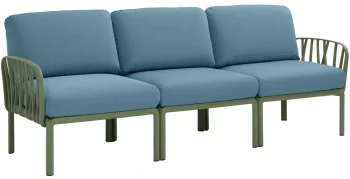 Диван садовый с подушками Komodo 216X78X88 CM