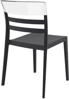 Стул пластиковый Moon 52X57X83 CM чёрный