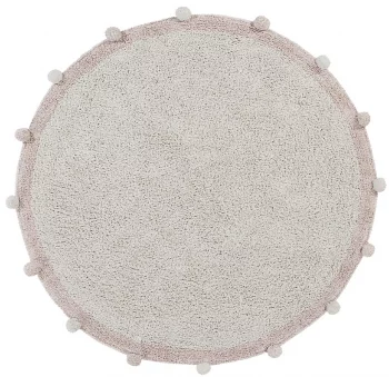 Круглый хлопковый ковёр Bubbly Ø120 CM