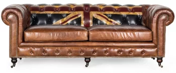 Диван кожаный Oxford 221X94X77 CM