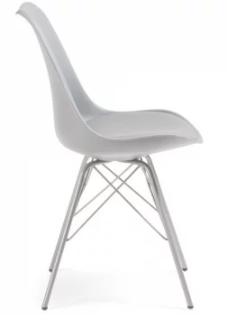Стильный стул Lars 86X48X56 CM серый