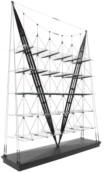 Вантовый стеллаж Veliero 206X56X226 CM чёрный