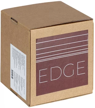 Свеча декоративная Edge 9X9X11 CM коричневого цвета