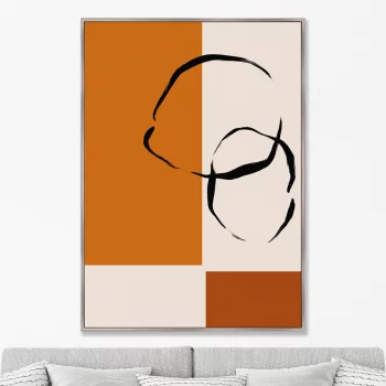 Репродукция на холсте Lemons in geometry 75X105 CM
