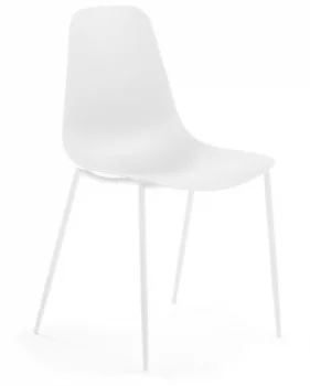Стул на стальном каркасе Whatts 88X47X52 CM белый