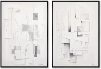Набор из двух постеров на холсте Search for the shapes 75X105 / 75X105 CM