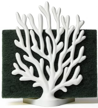 Держатель для мочалок Coral Sponge 8X5X11 CM белый