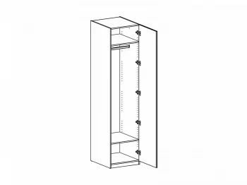 Шкаф Intra однодверный 50X58X210 CM