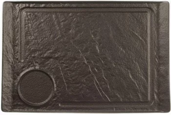 Платформа для закусок Black Raw Stellar 35X24 CM