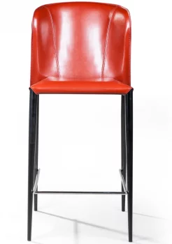 Стул полубарный Albert 44X55X99 CM красный