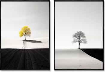 Набор из двух постеров на холсте Trees 75X105 / 75X105 CM