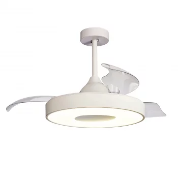 Потолочный вентилятор со светильником COIN FAN 8216 белый 50X35.5 CM