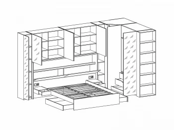 Композиция Intra 7 390X239X210 CM