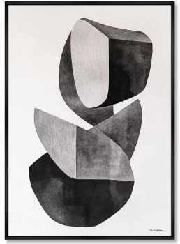 Композиция из двух репродукций картин на холсте Stone Flower 75X105 / 75X105 CM