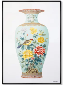 Постер на холсте China porcelain vase 75X105 CM