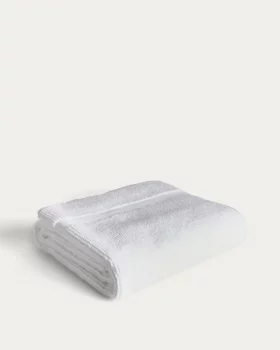 Белое жаккардовое банное полотенце из 100% хлопка Olvira 70X140 CM