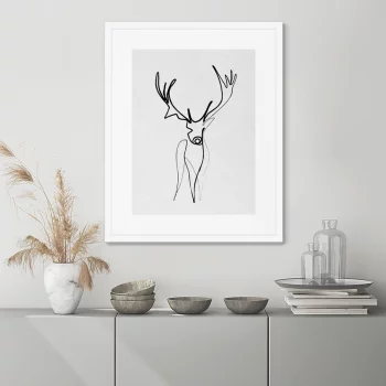 Постер в раме Deer 42X52 CM