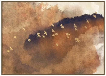 Постер Golden Flock 140X100 CM