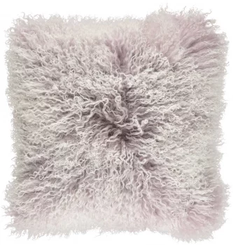 Подушка c мехом тибетской козы Snow 40X40 CM Grey