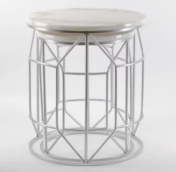 Комплект из двух столиков Luna 43X43X50 / 35X35X45 CM