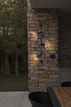 Уличный настенный светильник CLAP черный