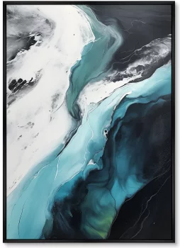 Набор из двух постеров на холсте Ocean in the ice 75X105 / 75X105 CM