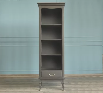 Узкий стеллаж Леонтина Black 50X30X175 CM