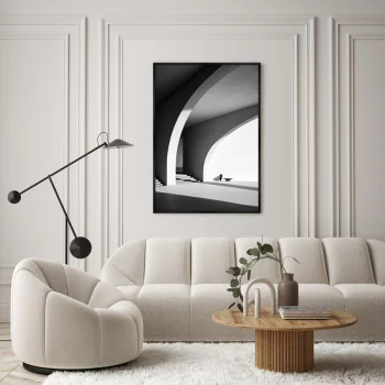 Репродукция на холсте Architecture Сurves of arches 75X105 CM