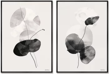 Набор из двух постеров на холсте Aerial Blooming 75X105 / 75X105 CM