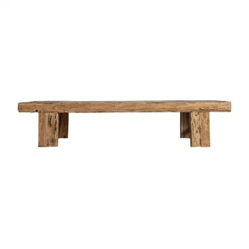 Журнальный столик из тика Kerp 200X100X38 CM