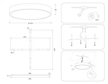 Накладной светильник Ambrella Light FV5533
