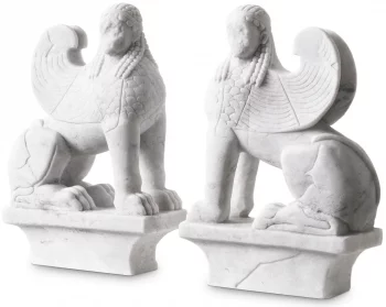 Комплект из двух декоративных элементов Sphinx 20X9X30 / 20X9X30 CM