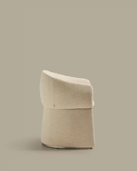 Стул Bosca из бежевой шенилловой ткани 67X56X76 CM