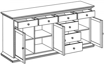 Комод Reina 182X49X88 CM