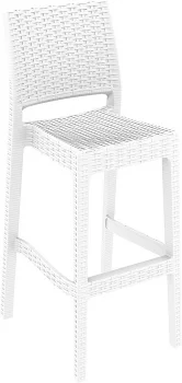 Стул пластиковый барный Jamaica 40X51X108 CM белый
