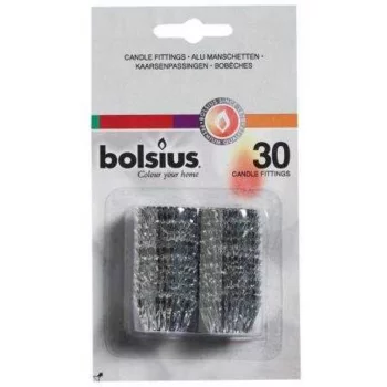 Подставки Bolsius фольгированные для свечей в подсвечниках, 30 шт/уп
