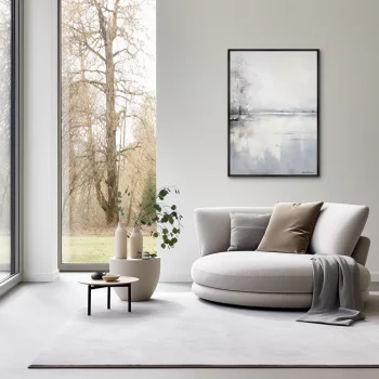 Постер на холсте Landscape collection Winter lake 75X105 CM
