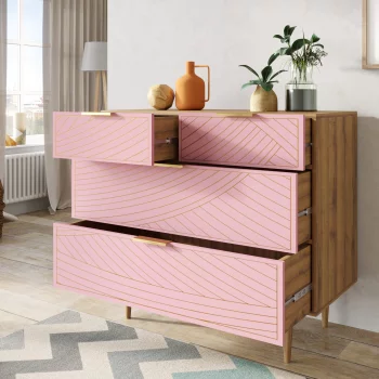 Комод Line 90X50X90 CM pink
