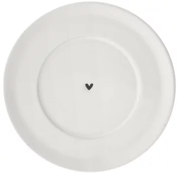 Блюдце White Нeart Black Ø15 CM