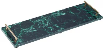 Поднос Artesa 50X15 CM зелёный мрамор