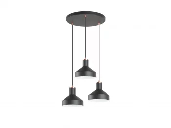 Люстра Irias 3L черный/медный 46 CM