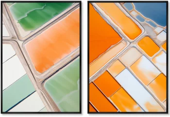 Набор из двух постеров на холсте Salt lakes 75X105 / 75X105 CM