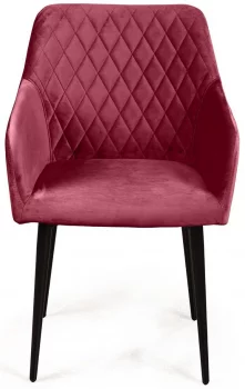 Стул с подлокотниками Robert 55X58X83 CM винно-красный 